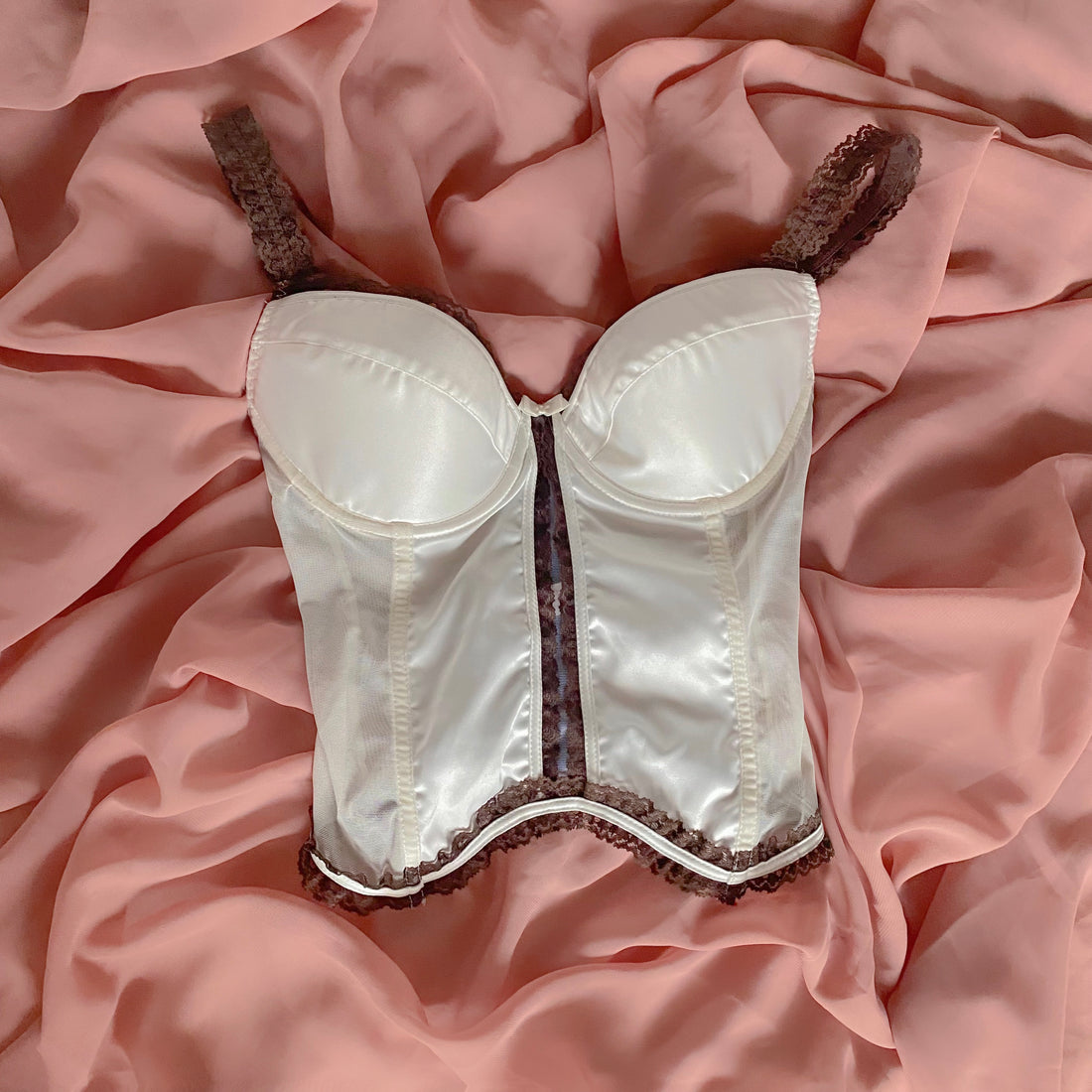 Satin Trim Bustier 75C/70D/80B