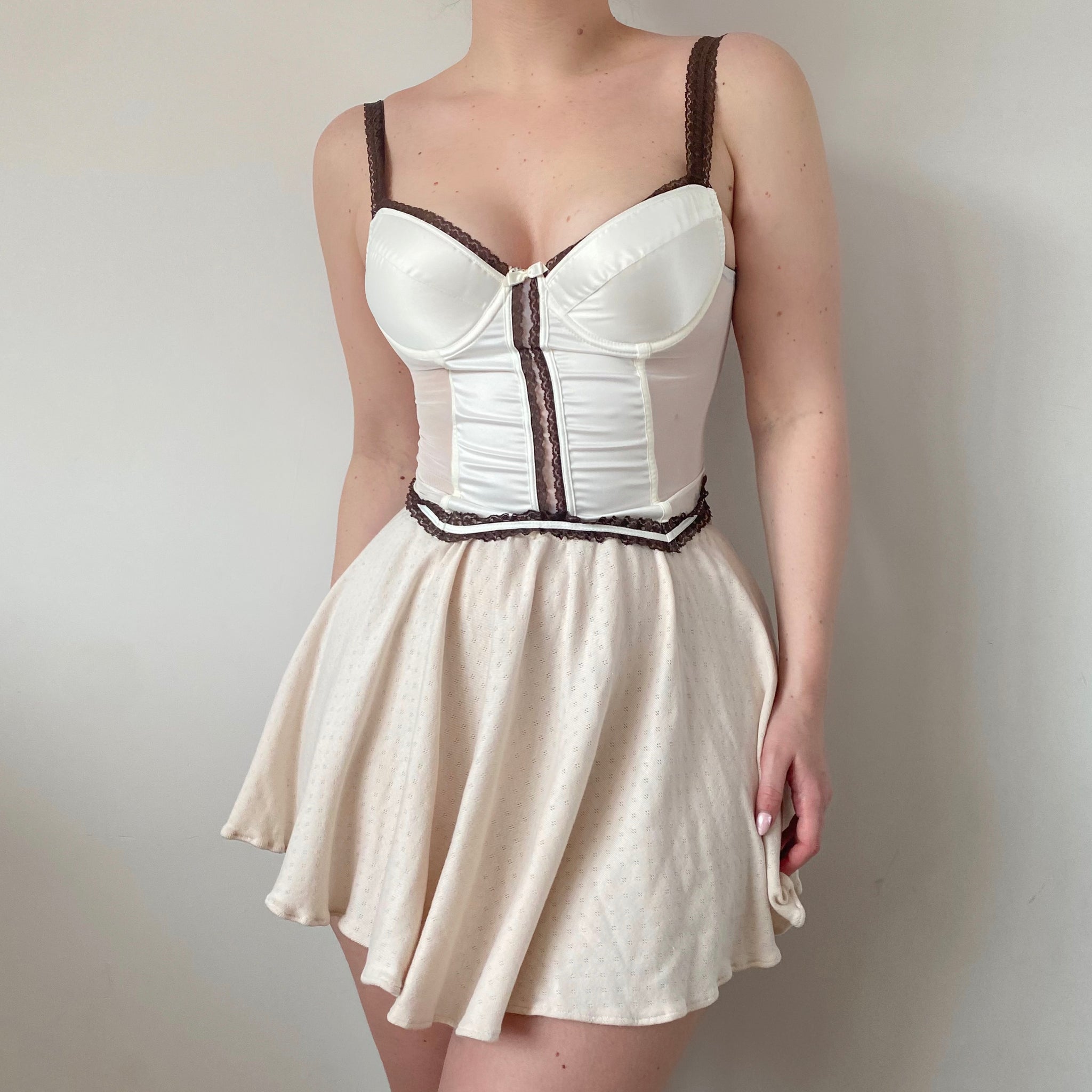 Satin Trim Bustier 75C/70D/80B