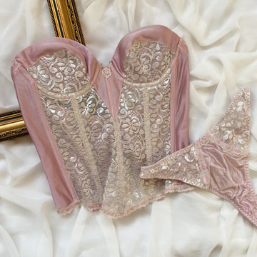 Old Pink Bustier Set 75B/70C/80A