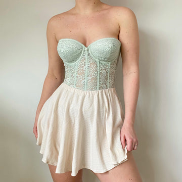 Sage Lace Bustier 80C/75D/85B