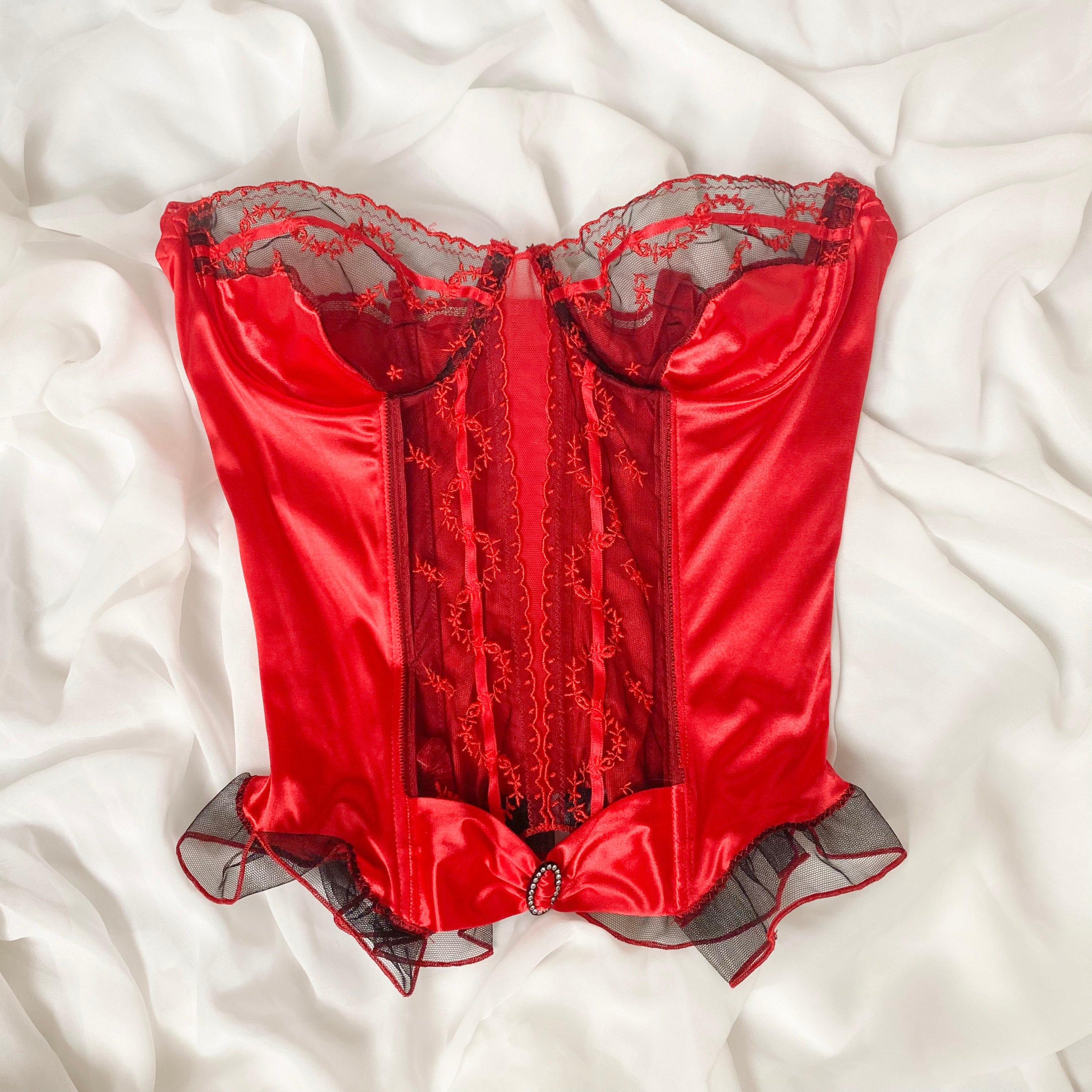 Hot Red Bustier 75B/70C/80A