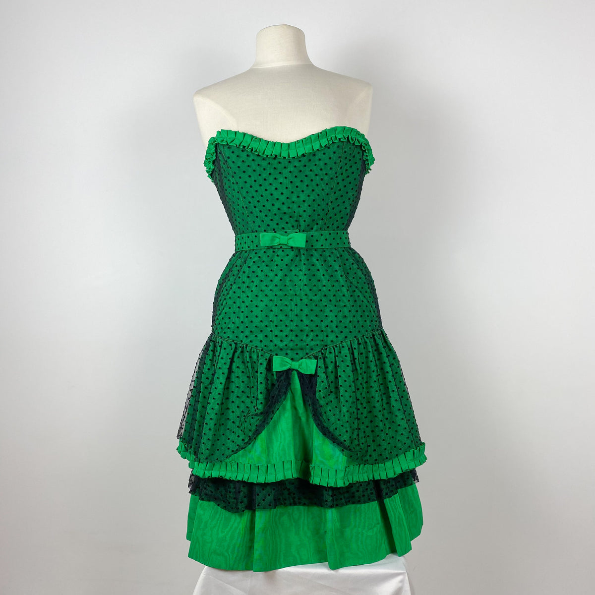 80s Emerald Cocktail Dress
