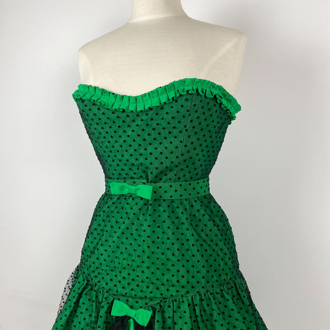 80s Emerald Cocktail Dress